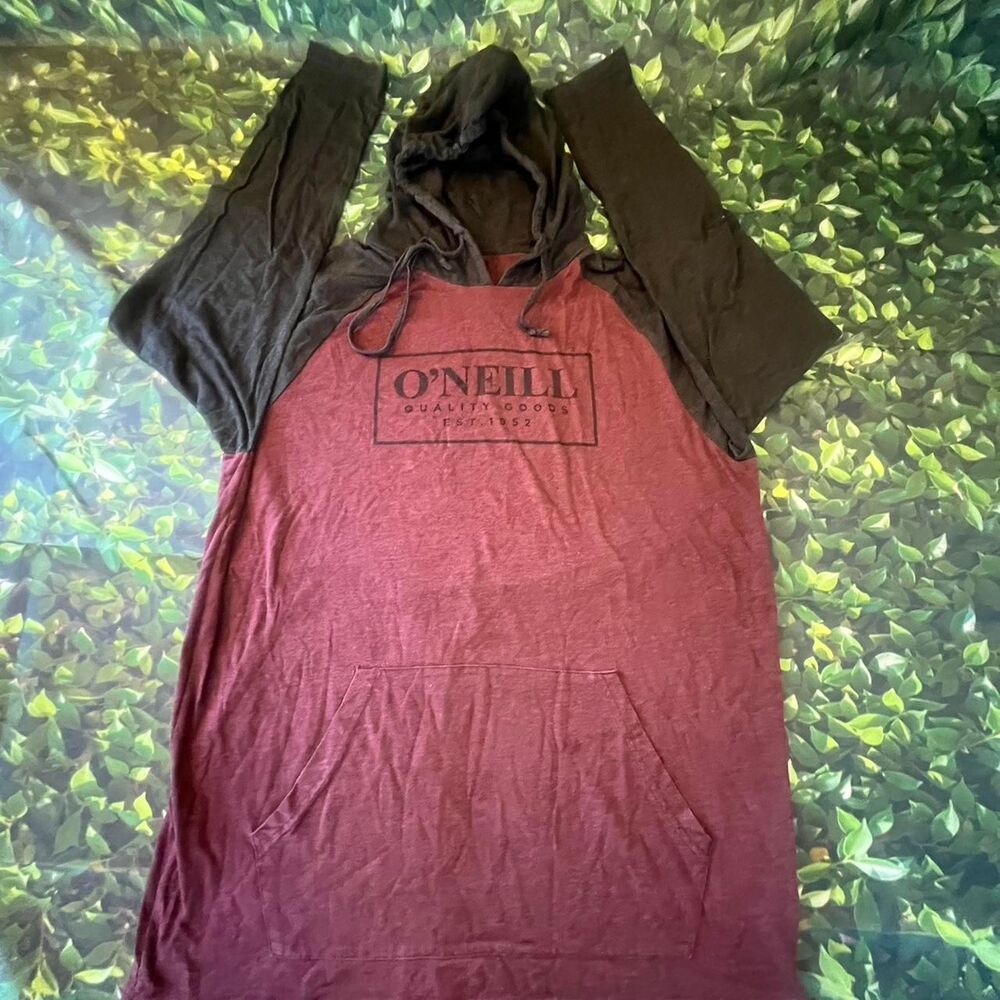 O-neill Men's Burgundy and Red Hoodie